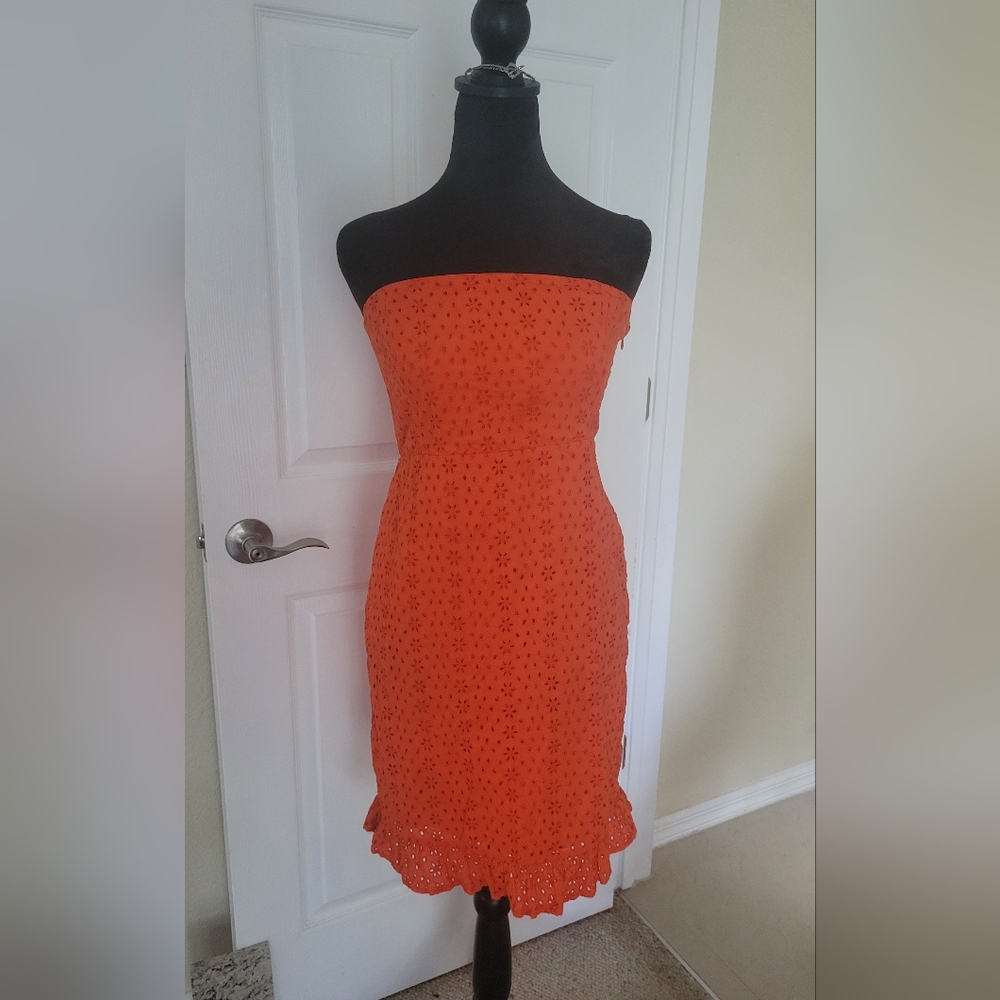Old Navy Strapless Eyelet Dress